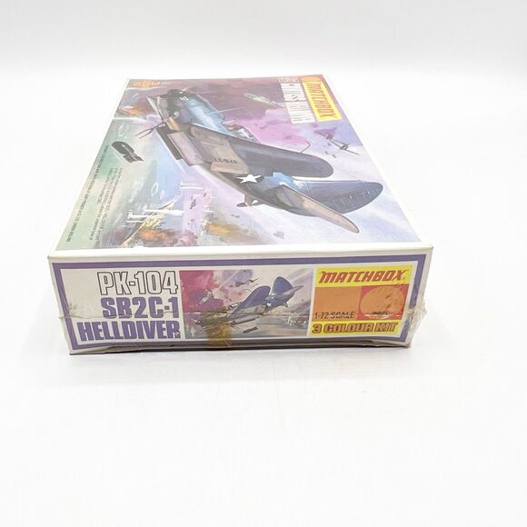 Vintage Matchbox Curtiss Helldiver Model Kit 1:72 PK-104 SB2C-1  1973 SEALED - Picture 3 of 7